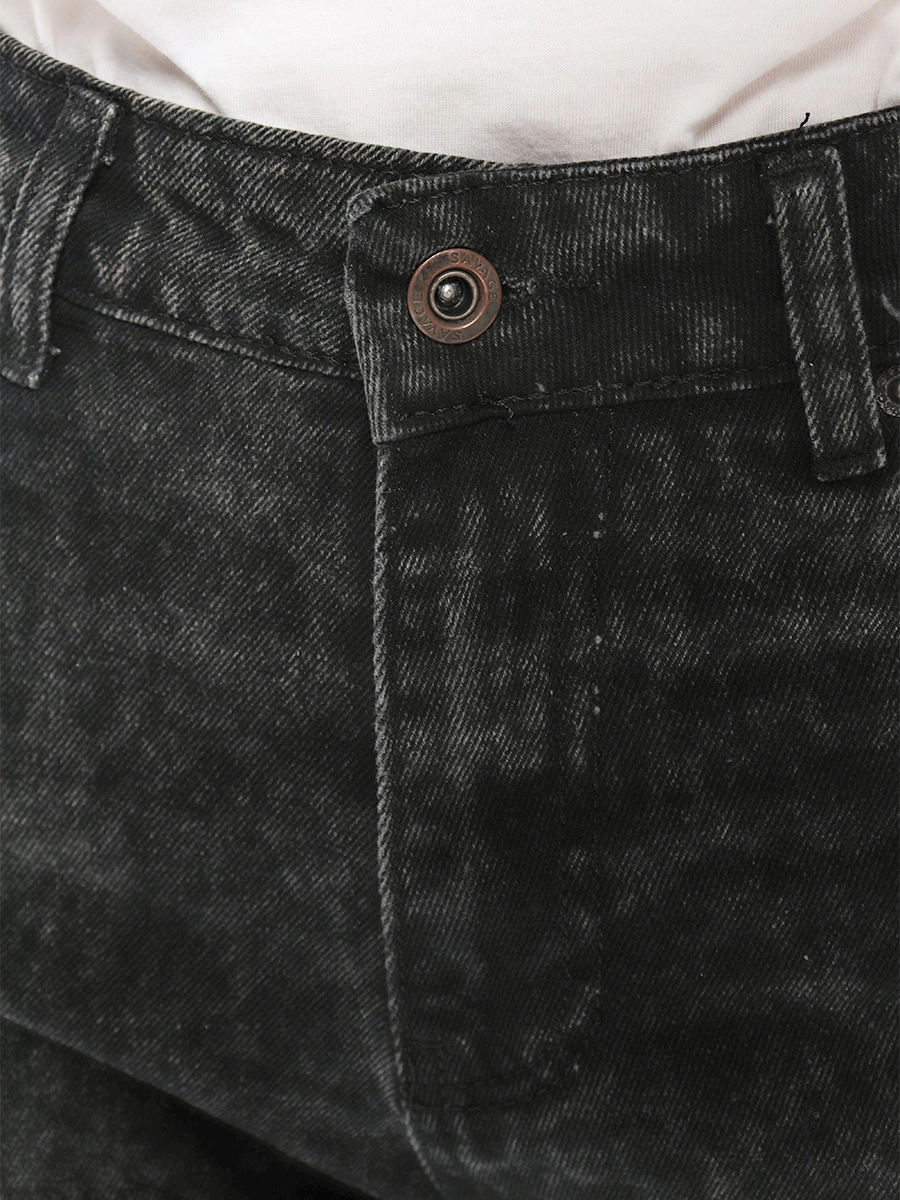 Темно-серые джинсы Boyfriend в винтажном стиле
